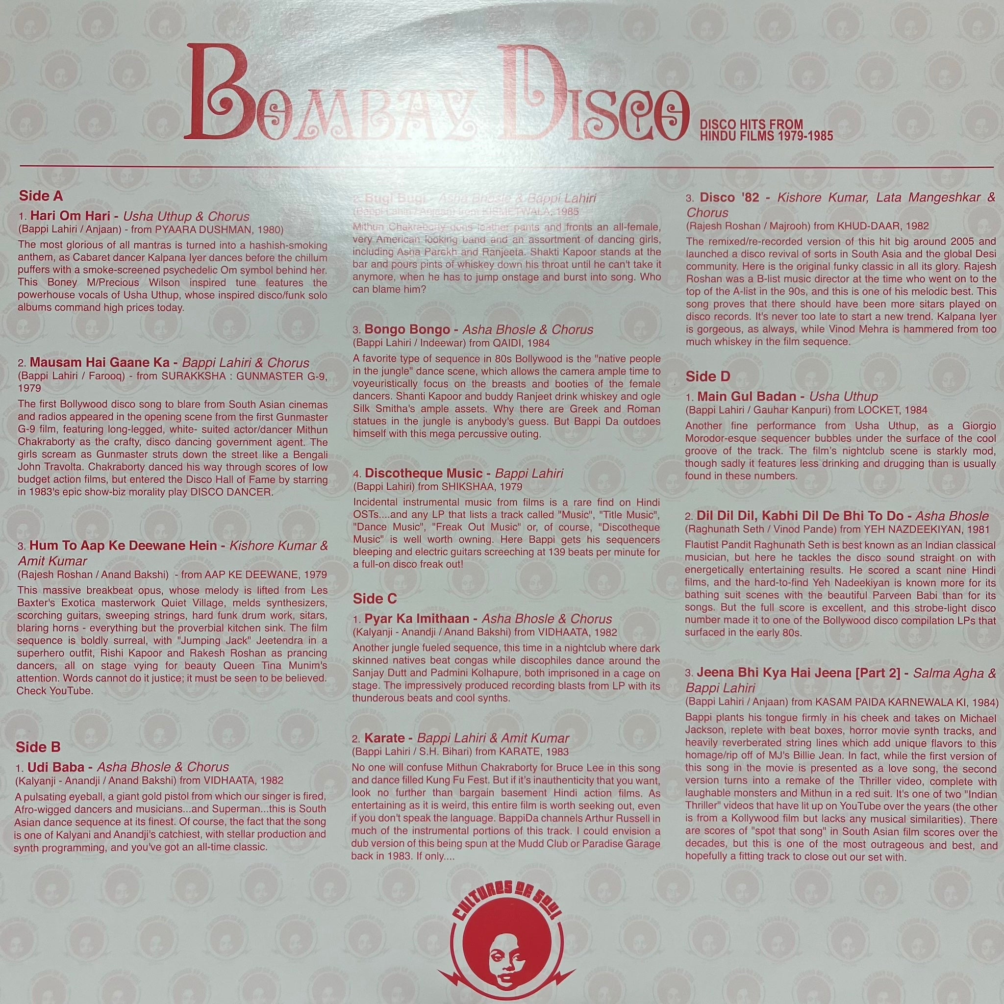 Various – Bombay Disco (Disco Hits From Hindi Films 1979-1985)
