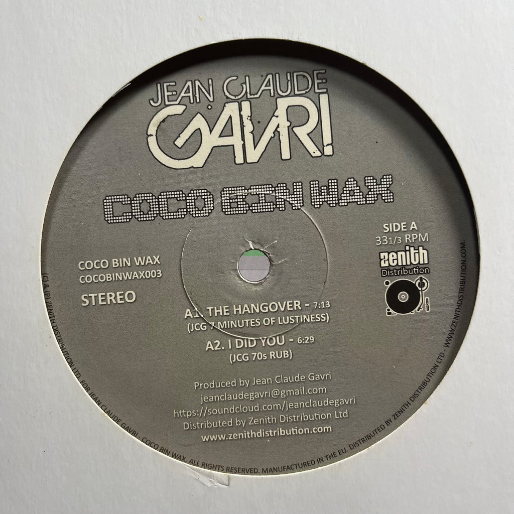 Jean Claude Gavri ‎– The Hangover