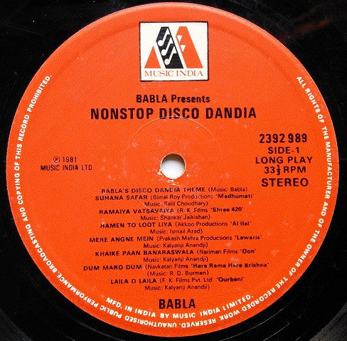 Babla – Nonstop Disco Dandia
