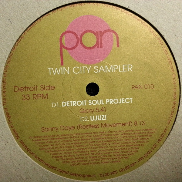 Detroit Soul Project / Ujuzi / Glenn Underground / Blak Beat Niks – Twin City Sampler