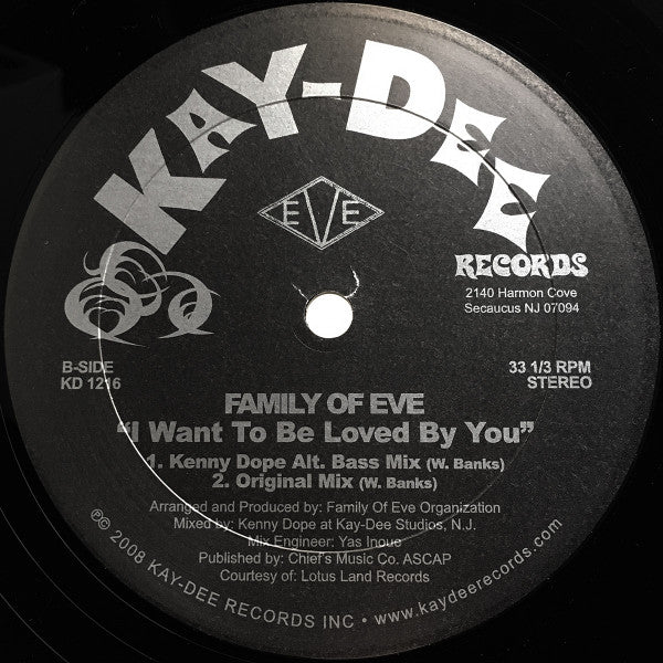 Family Of Eve ‎– I Wanna Be Loved By You