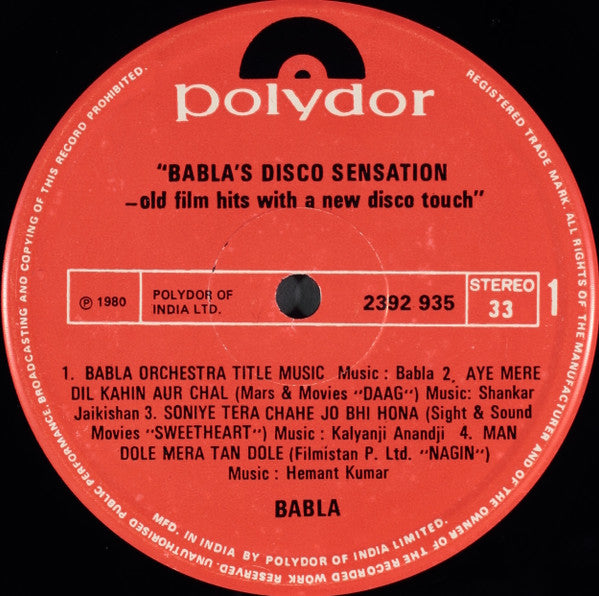 Babla – Babla's Disco Sensation