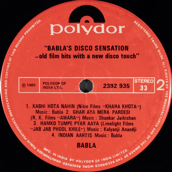 Babla – Babla's Disco Sensation