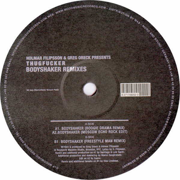 Holmar Filipsson & Greg Oreck Presents Thugfucker – Bodyshaker Remixes