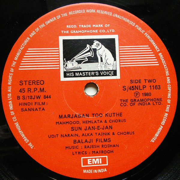 Rajesh Roshan, Majrooh – Sannata
