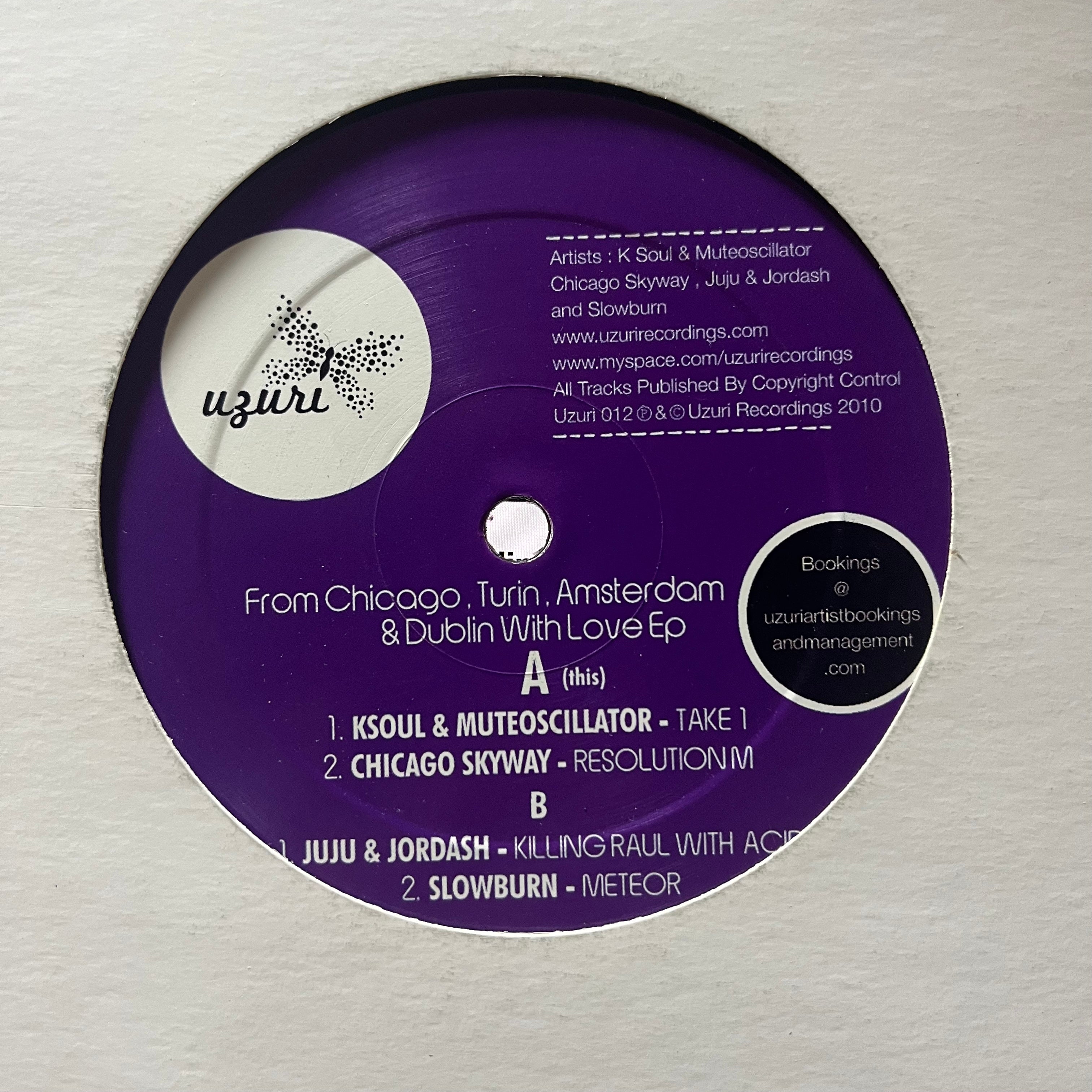 Various – From Chicago Turin Amsterdam & Dublin With Love EP
